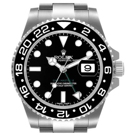 rolex gmt master 2 lunette noire|rolex lunette noir.